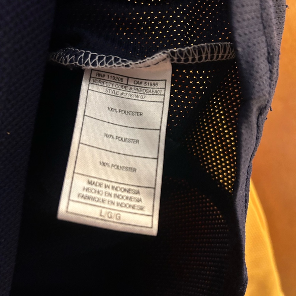 Reebok Buffalo Sabres Navy and Yellow Jersey - Picture 9 of 9